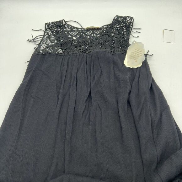 Altard State Black crochet Sleeveless maxi dress Women’s Size Small NWT - Picture 1 of 6